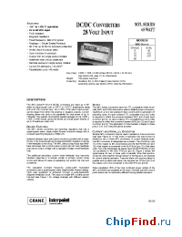 Datasheet MFL2805D/883 manufacturer Interpoint