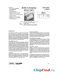 Datasheet MFW2812D manufacturer Interpoint