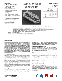 Datasheet MHV2815D manufacturer Interpoint