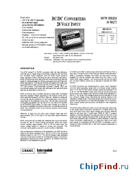Datasheet MTW2815S manufacturer Interpoint