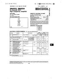 Datasheet 2N4223 manufacturer Intersil