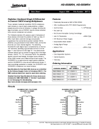 Datasheet 5962D9569201VEC manufacturer Intersil