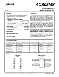 Datasheet 5962F9565101V9A manufacturer Intersil