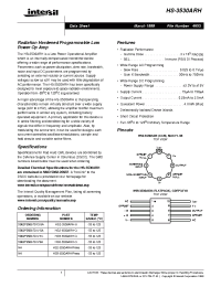 Datasheet 5962F9568701VXC manufacturer Intersil