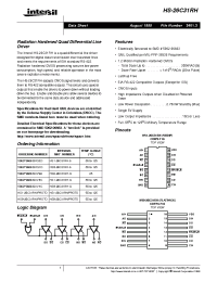 Datasheet 5962F9666301V9A manufacturer Intersil