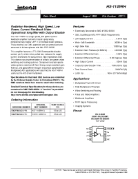 Datasheet 5962F9683001VPC manufacturer Intersil