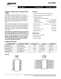 Datasheet 5962F9862301VXC manufacturer Intersil