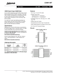 Datasheet 5962R9662101TXC manufacturer Intersil