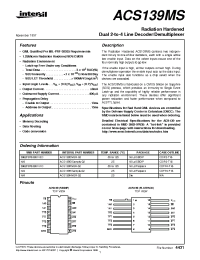 Datasheet ACS139MS manufacturer Intersil