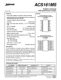 Datasheet ACS161MS производства Intersil