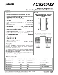 Datasheet ACS245D manufacturer Intersil
