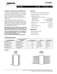Datasheet ACS30DMSR-03 manufacturer Intersil