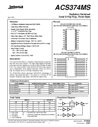 Datasheet ACS374HMSR manufacturer Intersil