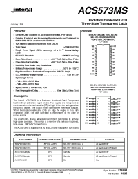 Datasheet ACS573D manufacturer Intersil