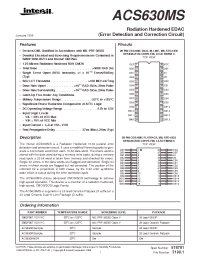 Datasheet ACS630KMSR manufacturer Intersil
