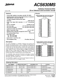 Datasheet ACS630MS manufacturer Intersil