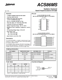 Datasheet ACS86K manufacturer Intersil