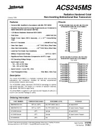 Datasheet ACTS245MS manufacturer Intersil