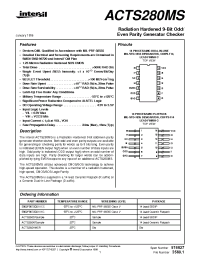 Datasheet ACTS280D manufacturer Intersil