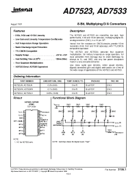 Datasheet AD7523 производства Intersil