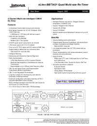 Datasheet BBT3421 manufacturer Intersil