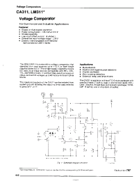 Datasheet CA311 manufacturer Intersil