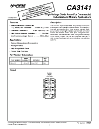 Datasheet CA3141E manufacturer Intersil