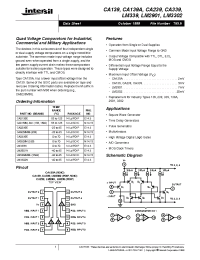 Datasheet CA339 manufacturer Intersil