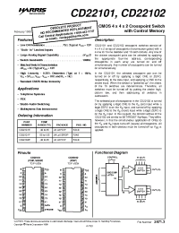 Datasheet CD22101 manufacturer Intersil
