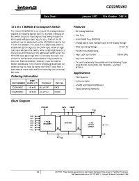 Datasheet CD22M3493E manufacturer Intersil