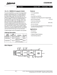 Datasheet CD22M3494E manufacturer Intersil