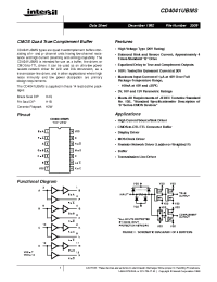 Datasheet CD4041UBKMSR manufacturer Intersil