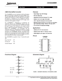 Datasheet CD4050BDMSR manufacturer Intersil