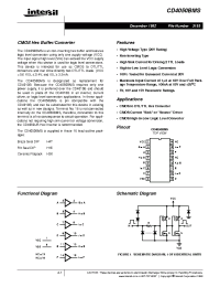 Datasheet CD4050BMS manufacturer Intersil