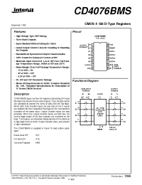 Datasheet CD4076BKMSR manufacturer Intersil