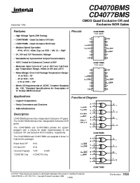 Datasheet CD4077BMS manufacturer Intersil