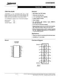 Datasheet CD4503BMS manufacturer Intersil