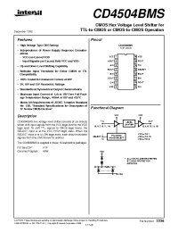 Datasheet CD4504BDMSR manufacturer Intersil