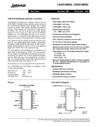 Datasheet CD4510BMS manufacturer Intersil