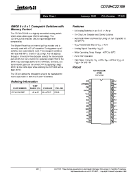 Datasheet CD74HC22106E manufacturer Intersil
