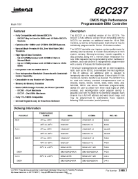 Datasheet CD82C237-12 manufacturer Intersil