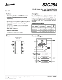 Datasheet CD82C284-12 manufacturer Intersil