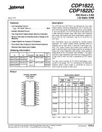 Datasheet CDP1822CDX manufacturer Intersil