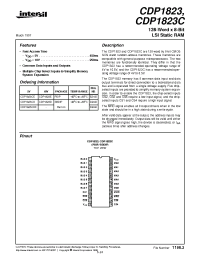 Datasheet CDP1823CDX manufacturer Intersil