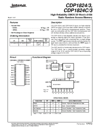 Datasheet CDP1824C/3 manufacturer Intersil