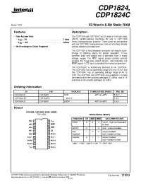 Datasheet CDP1824CD manufacturer Intersil