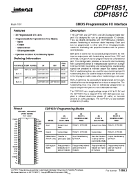 Datasheet CDP1851E производства Intersil