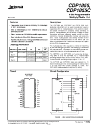 Datasheet CDP1855CE manufacturer Intersil