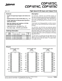 Datasheet CDP1875C manufacturer Intersil