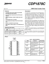 Datasheet CDP1878C manufacturer Intersil